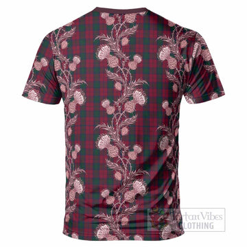 Lindsay Tartan T-Shirt Seamless Scottish Thistle Flowers