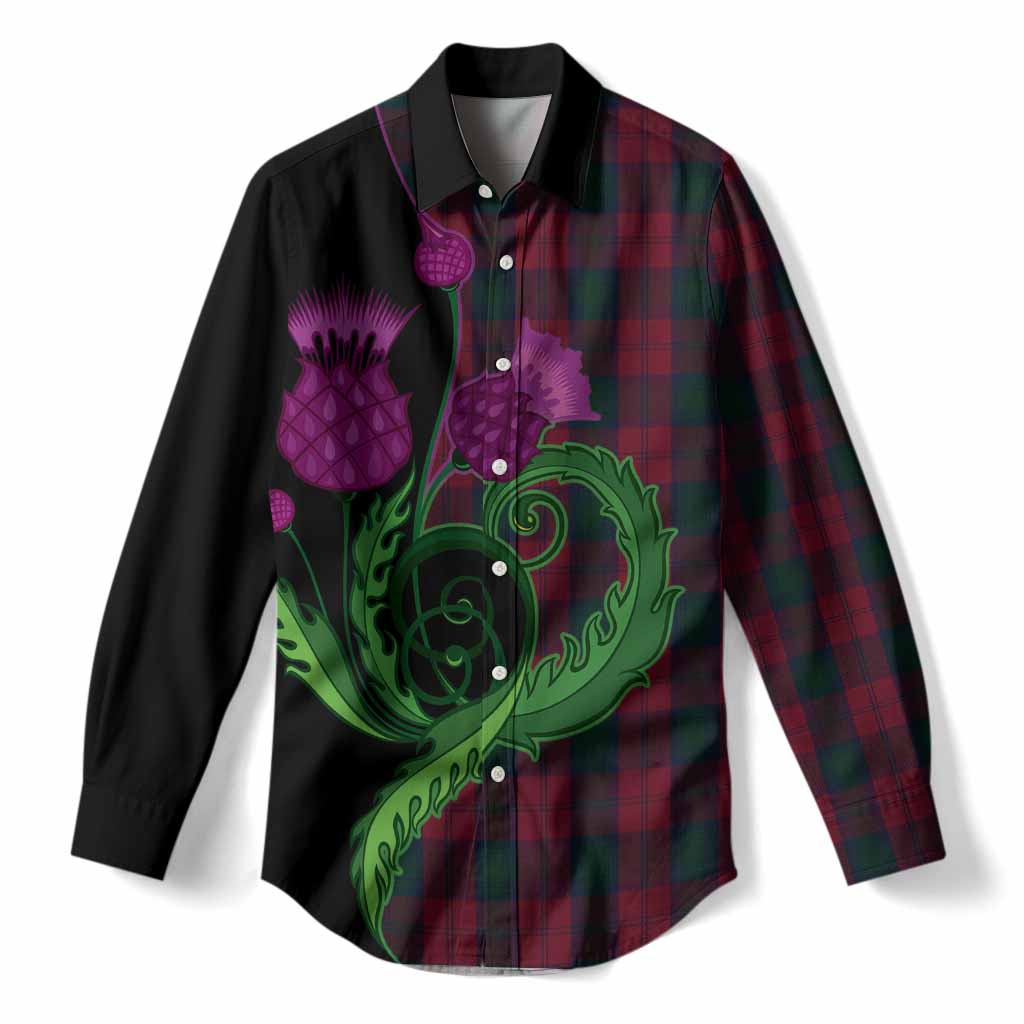 Lindsay Tartan Women Casual Shirt Traditional Scottish Thistle