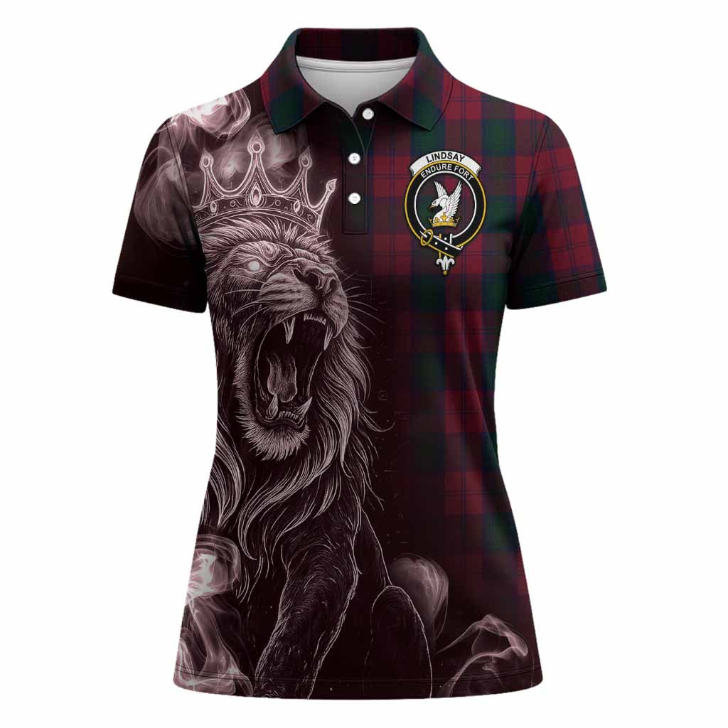 Lindsay Tartan Women Polo Shirt Roaring Lion Heritage