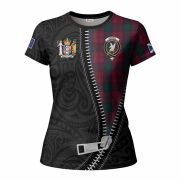 Lindsay Tartan Women T shirt New Zealand Pattern Unique Zipper Stylized