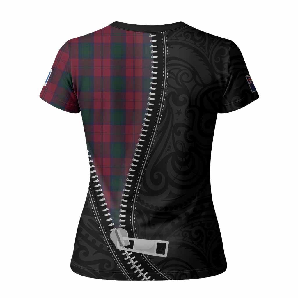 Lindsay Tartan Women T shirt New Zealand Pattern Unique Zipper Stylized