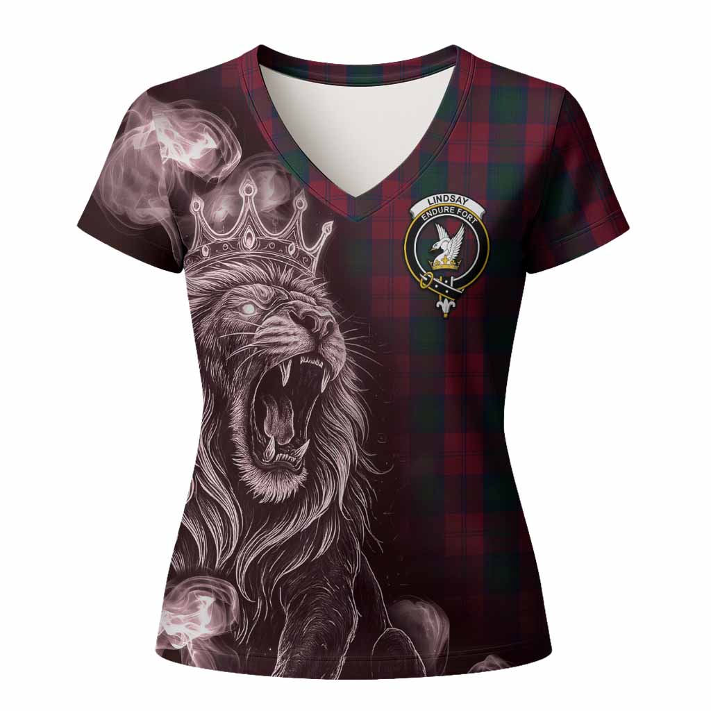 Lindsay Tartan Women T shirt Roaring Lion Heritage