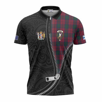 Lindsay Tartan Zipper Polo Shirt New Zealand Pattern Unique Zipper Stylized