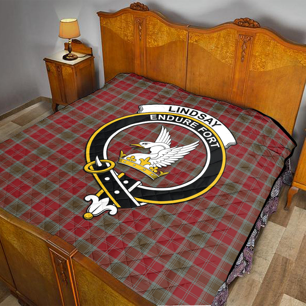 lindsay-weathered-tartan-quilt-with-family-crest