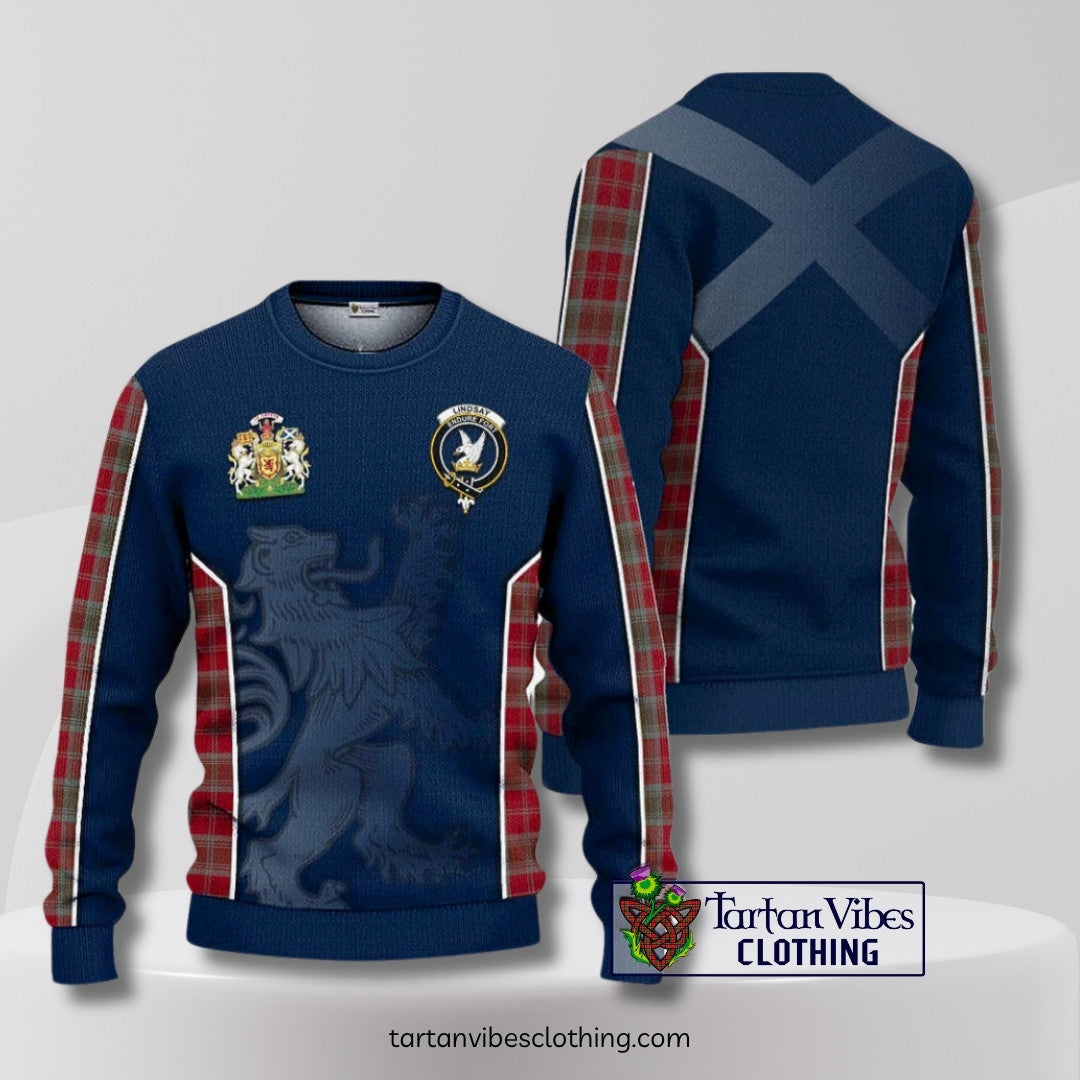 MacLean (McLean) Tartan Family Crest Knitted Sweater Lion Rampant Royal Thistle Shield Celtic Inspired