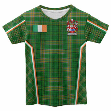 Lindsey Irish Clan Coat of Arm Tartan Kid T-shirt Flag Style