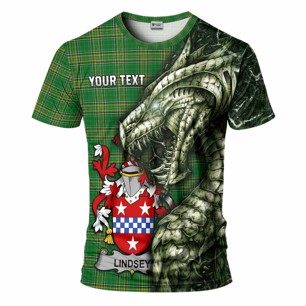 Lindsey Irish Clan T-Shirt Irish Roots Dragon Soul