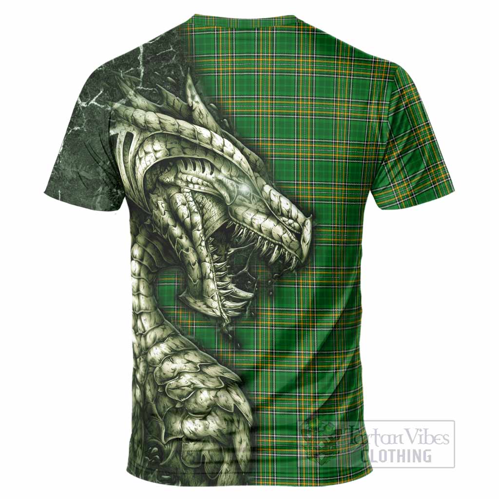 Lindsey Irish Clan T-Shirt Irish Roots Dragon Soul
