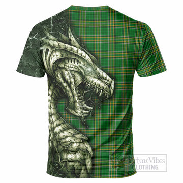 Lindsey Irish Clan T-Shirt Irish Roots Dragon Soul