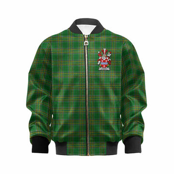 Lindsey Irish Coat of Arms Tartan Kid Bomber Jacket