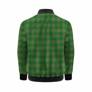Lindsey Irish Coat of Arms Tartan Kid Bomber Jacket