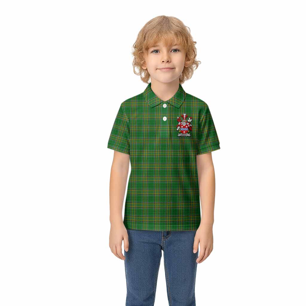 Lindsey Irish Coat of Arms Tartan Kid Polo Shirt