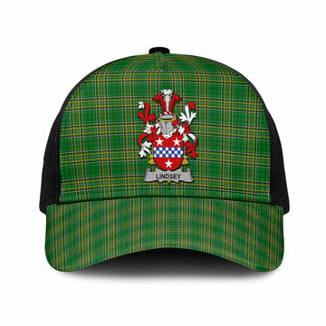 Lindsey Irish Coat of Arms Tartan Mesh Trucker Cap