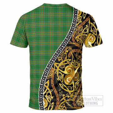 Lindsey Irish Crest Tartan T-Shirt Celtic Art Motifs