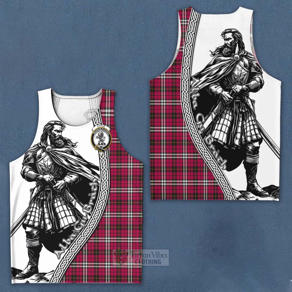 Tartan Vibes Clothing Little Tartan Clan Crest Men's Tank Top with Highlander Warrior Celtic Style