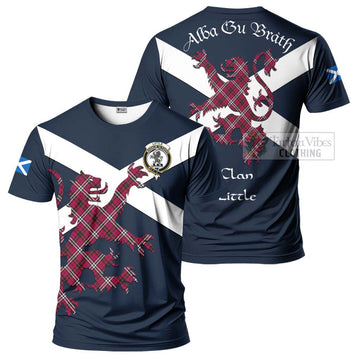 Tartan Vibes Clothing Little Tartan Lion Rampant T-Shirt – Proudly Display Your Heritage with Alba Gu Brath and Clan Name