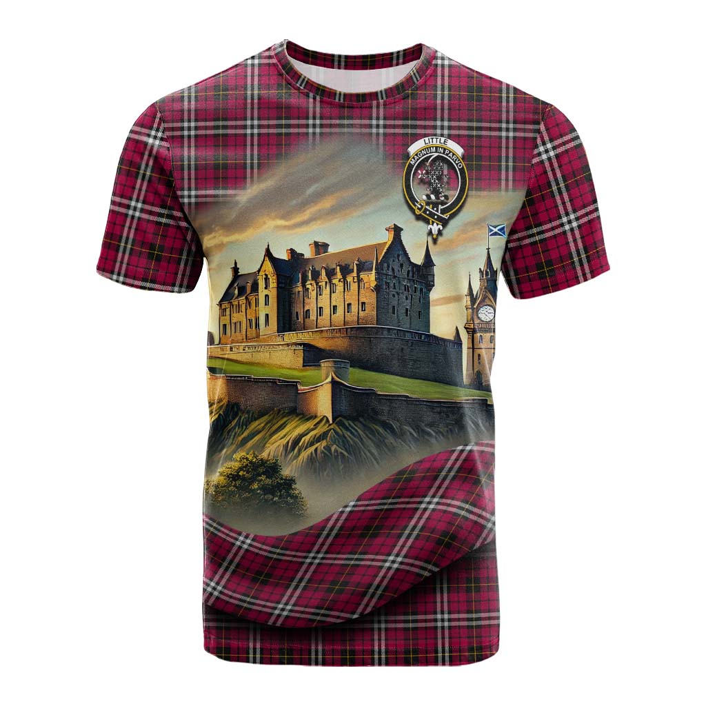 Tartan Vibes Clothing Little Tartan Family Crest Cotton T-shirt with Scottish Ancient Castle Style