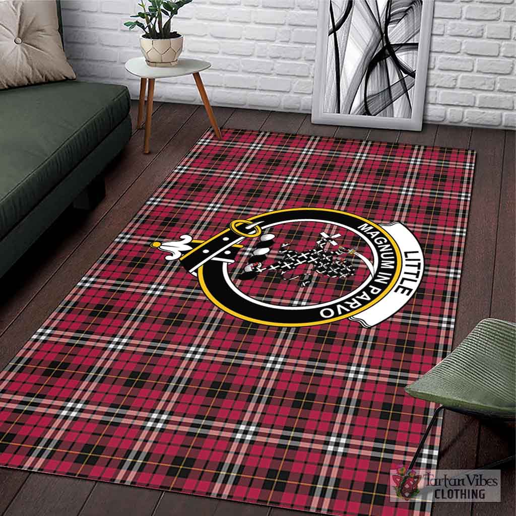 Tartan Vibes Clothing Little Tartan Area Rug with Family Crest