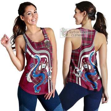Little Tartan Women's Racerback Tanks with Epic Bagpipe Style 4XL - Tartanvibesclothing Shop