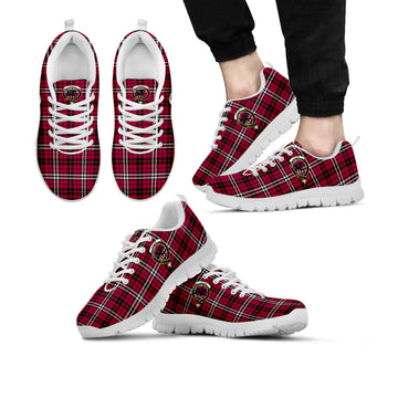 Little Tartan Sneakers with Family Crest