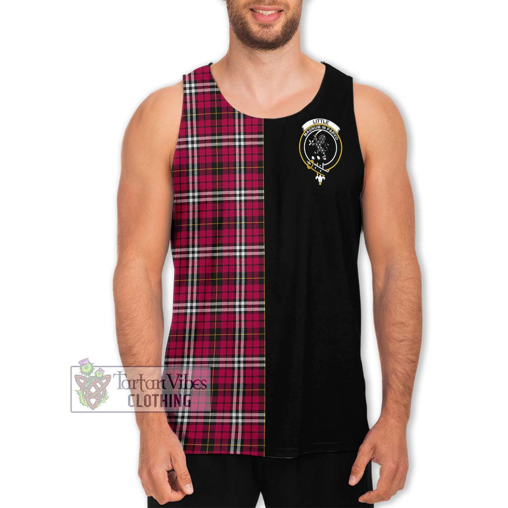 Little Tartan Men's Tank Top with Family Crest and Half Of Me Style Men - Tartanvibesclothing Shop