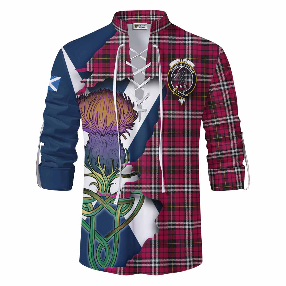 Tartan Vibes Clothing Little Tartan Family Crest Ghillie Kilt Shirt Scottish Thistle Celtic Inspired