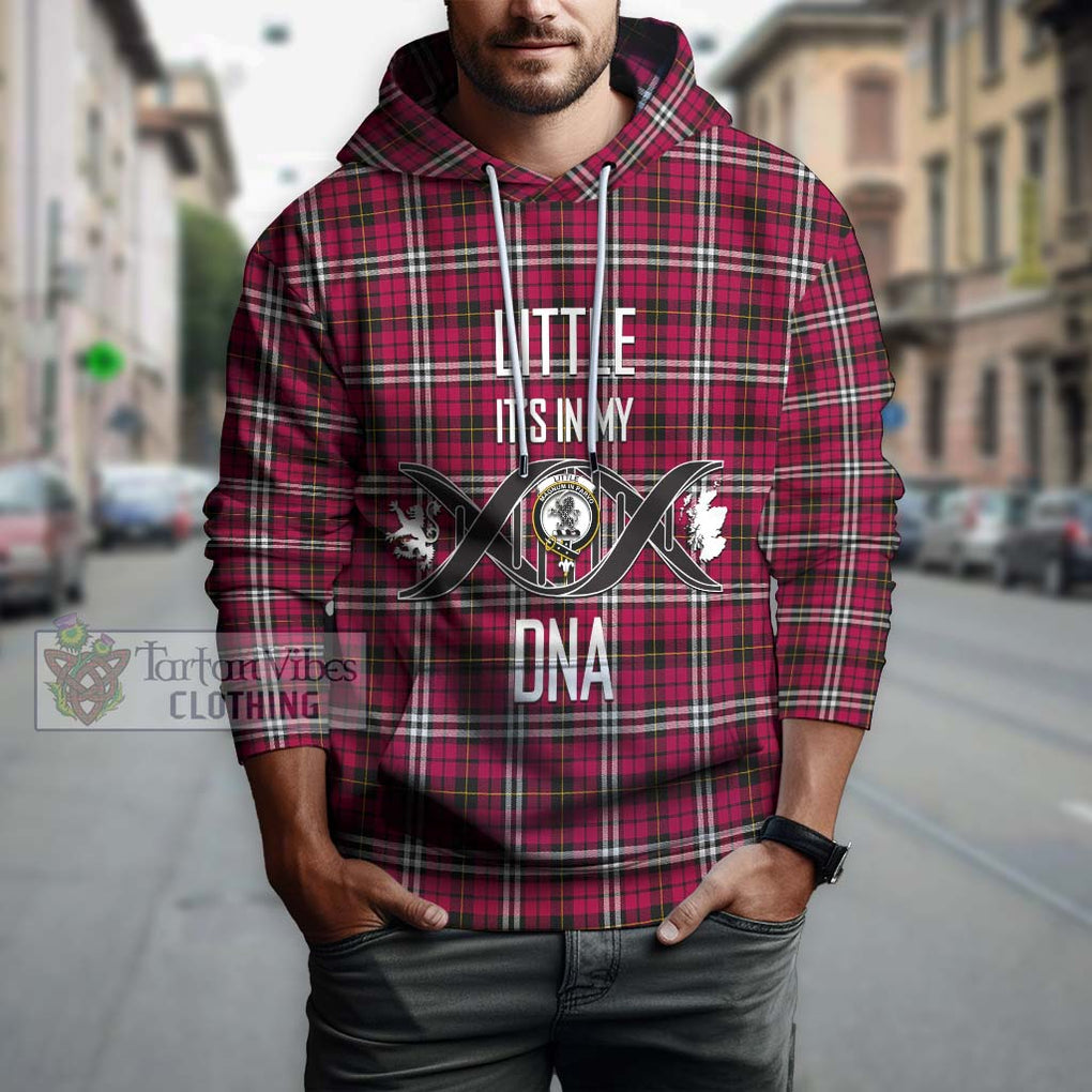 Little Tartan Hoodie with Family Crest DNA In Me Style Pullover Hoodie - Tartanvibesclothing Shop