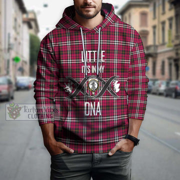 Little Tartan Hoodie with Family Crest DNA In Me Style Pullover Hoodie - Tartanvibesclothing Shop