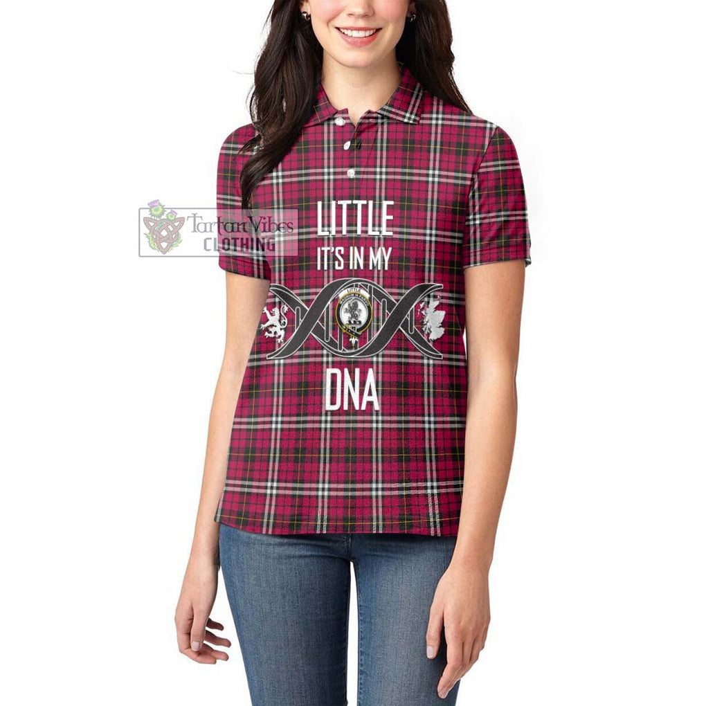 Little Tartan Women's Polo Shirt with Family Crest DNA In Me Style Women - Tartanvibesclothing Shop