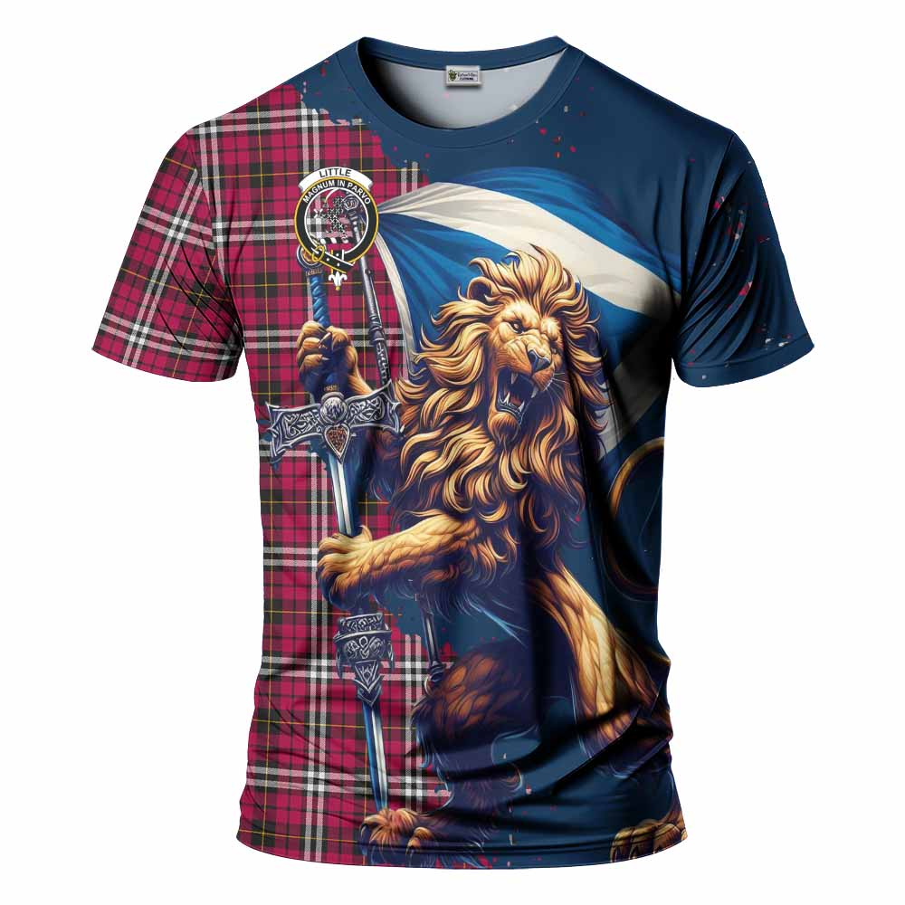 Tartan Vibes Clothing Little Tartan Family Crest T-Shirt with Scottish Majestic Lion
