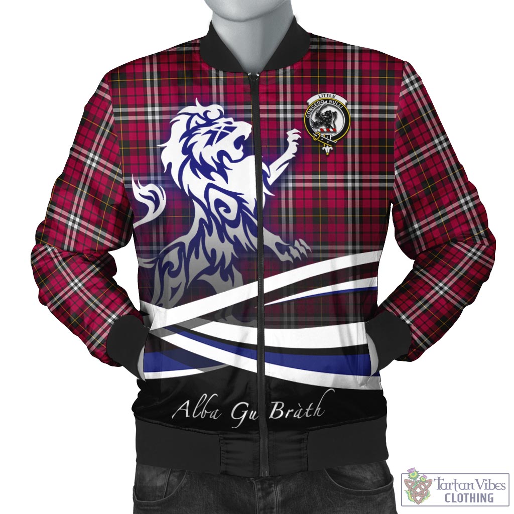 Tartan Vibes Clothing Little Tartan Bomber Jacket with Alba Gu Brath Regal Lion Emblem