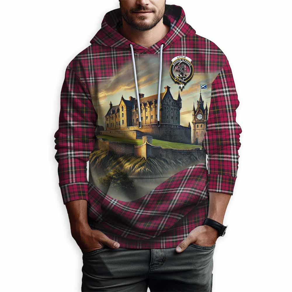 Tartan Vibes Clothing Little Tartan Family Crest Hoodie with Scottish Ancient Castle Style