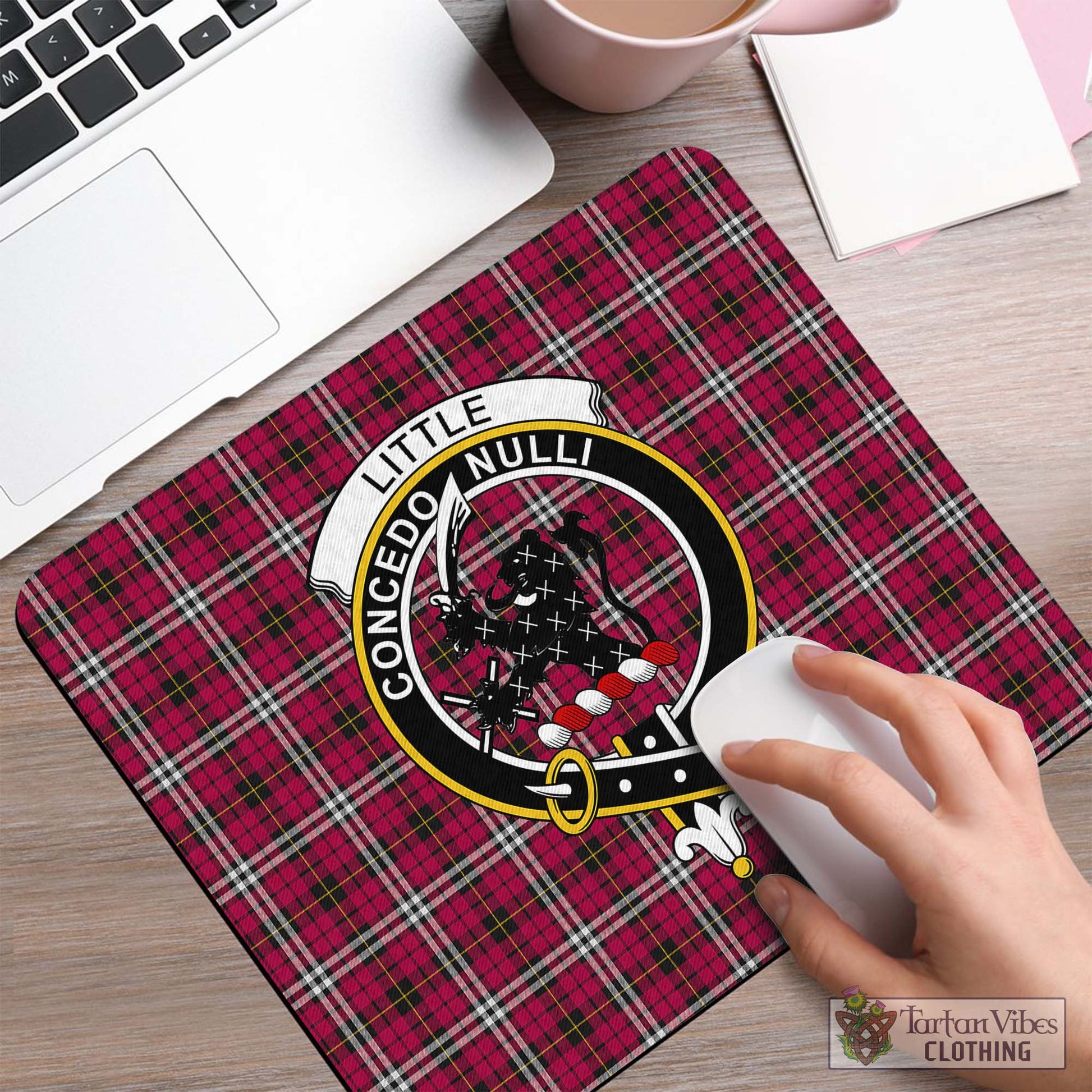 Tartan Vibes Clothing Little Tartan Mouse Pad with Family Crest