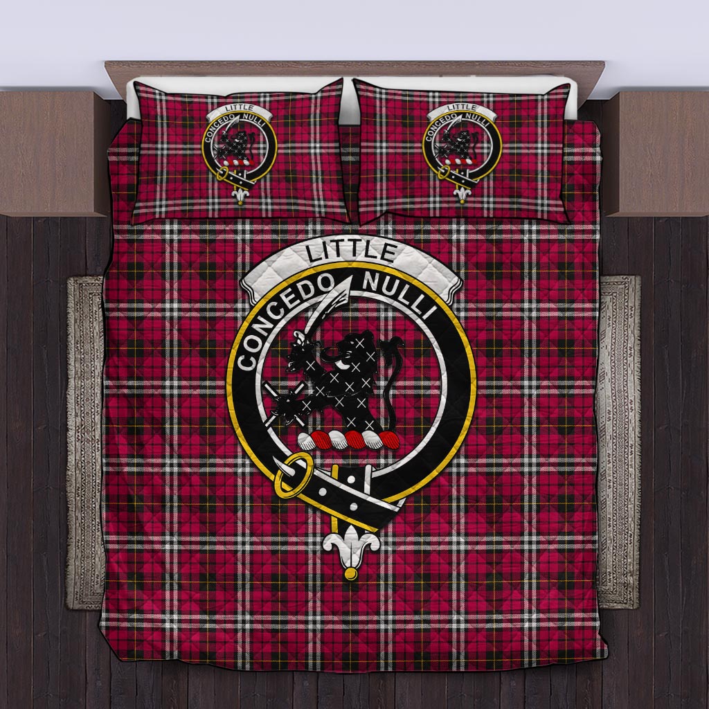 Little Tartan Quilt Bed Set with Family Crest Twin - Tartan Vibes Clothing