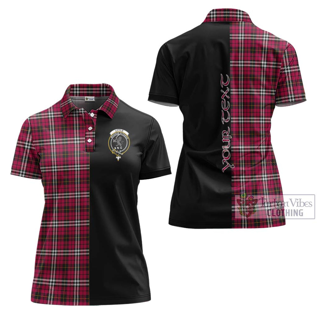 Little Tartan Women's Polo Shirt with Family Crest and Half Of Me Style Women - Tartanvibesclothing Shop