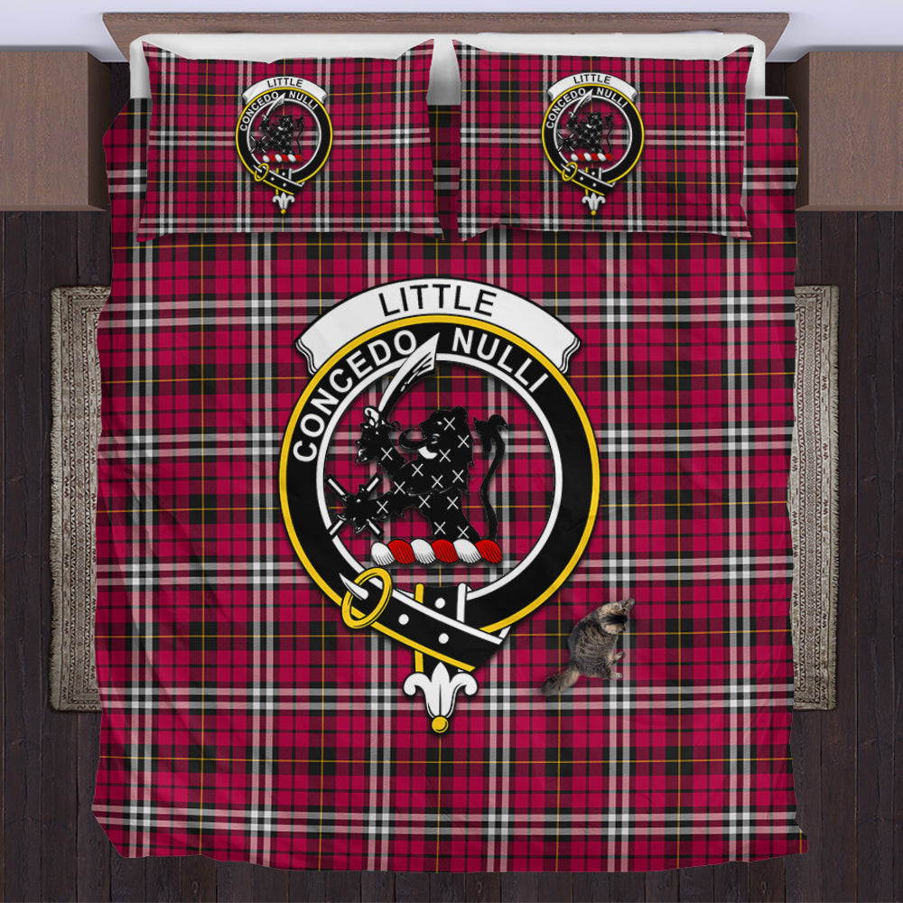Little Tartan Bedding Set with Family Crest US Bedding Set - Tartan Vibes Clothing