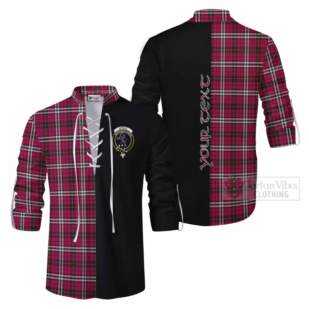 Tartan Vibes Clothing Little Tartan Ghillie Kilt Shirt with Family Crest and Half Of Me Style