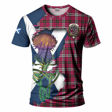 Tartan Vibes Clothing Little Tartan Family Crest T-Shirt Scottish Thistle Celtic Inspired
