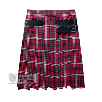 Little Tartan Men's Pleated Skirt - Fashion Casual Retro Scottish Kilt Style