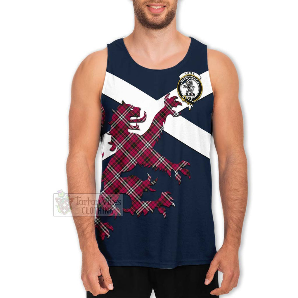 Tartan Vibes Clothing Little Tartan Lion Rampant Men's Tank Top – Proudly Display Your Heritage with Alba Gu Brath and Clan Name