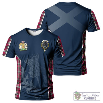Little Tartan T-Shirt with Family Crest and Scottish Thistle Vibes Sport Style