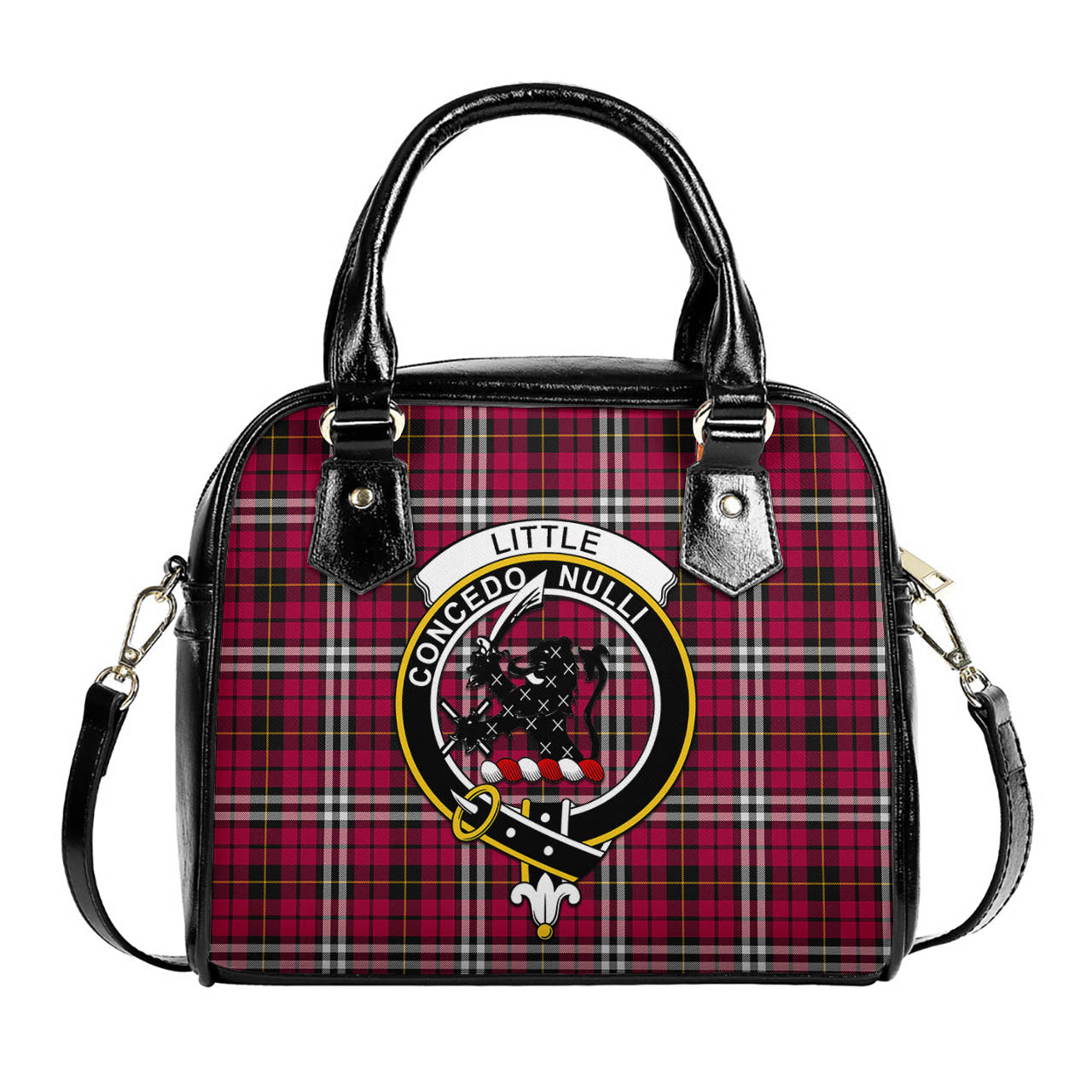 Little Tartan Shoulder Handbags with Family Crest One Size 6*25*22 cm - Tartanvibesclothing