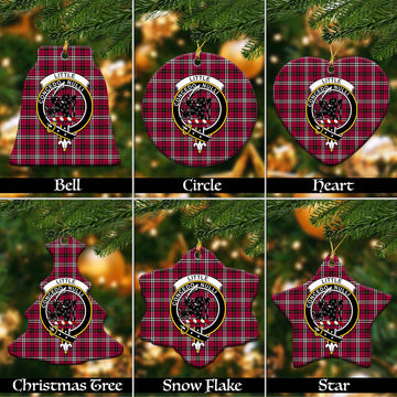 Little Tartan Christmas Ornaments with Family Crest