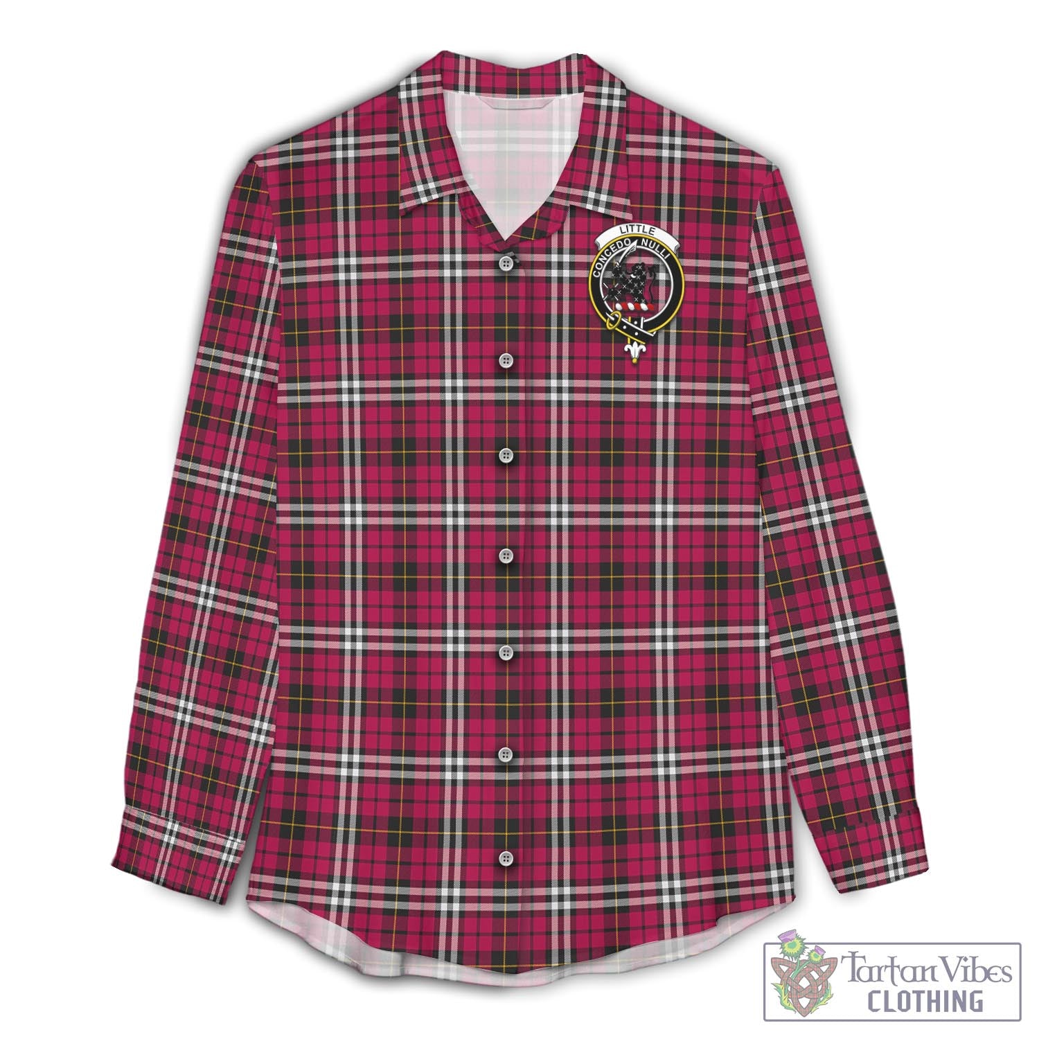 Tartan Vibes Clothing Little Tartan Womens Casual Shirt with Family Crest