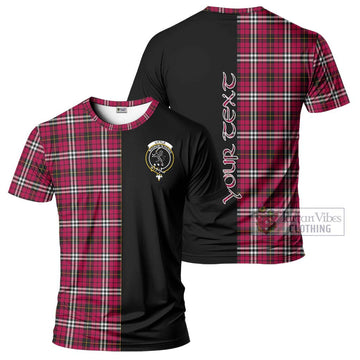 Little Tartan T-Shirt with Family Crest and Half Of Me Style Kid's Shirt - Tartanvibesclothing Shop