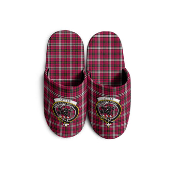 Little Tartan Home Slippers with Family Crest