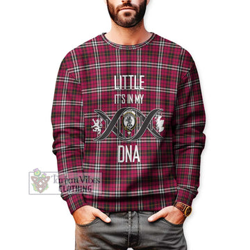 Little Tartan Sweatshirt with Family Crest DNA In Me Style Unisex - Tartanvibesclothing Shop