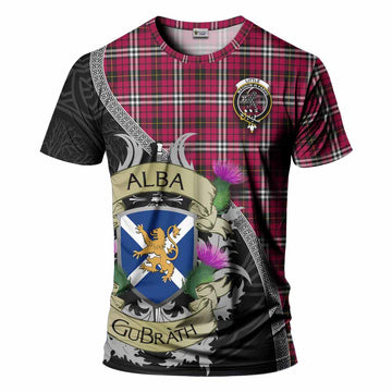 Tartan Vibes Clothing Little Tartan Family Crest T-Shirt Lion Rampant Royal Thistle Shield Celtic Inspired