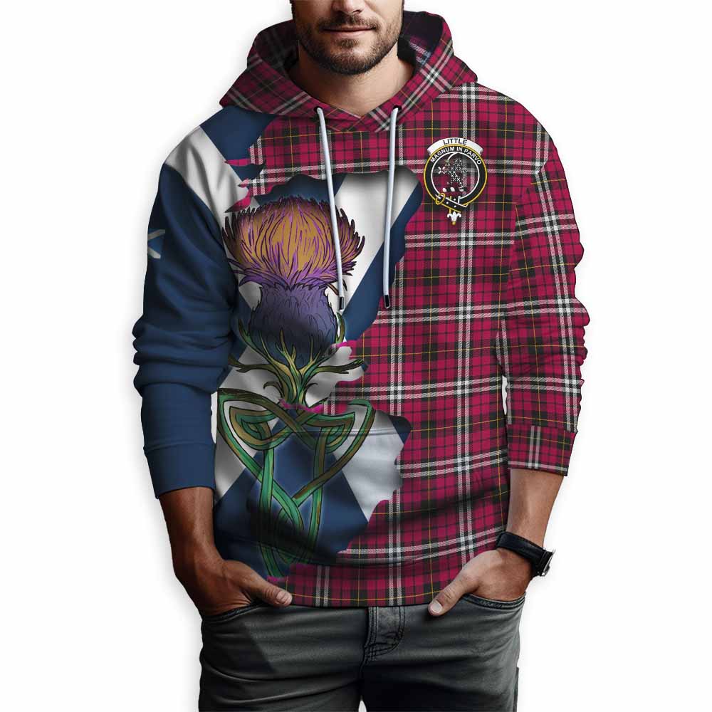 Tartan Vibes Clothing Little Tartan Family Crest Hoodie Scottish Thistle Celtic Inspired