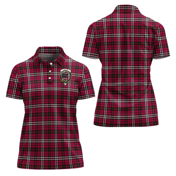 Little Tartan Polo Shirt with Family Crest For Women